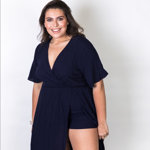 Plus Size ‘Empress' Maxi Romper - Picture 2 of 8
